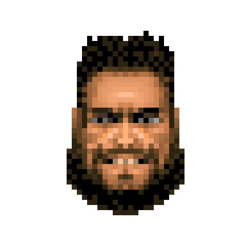 8-bit avatar waving